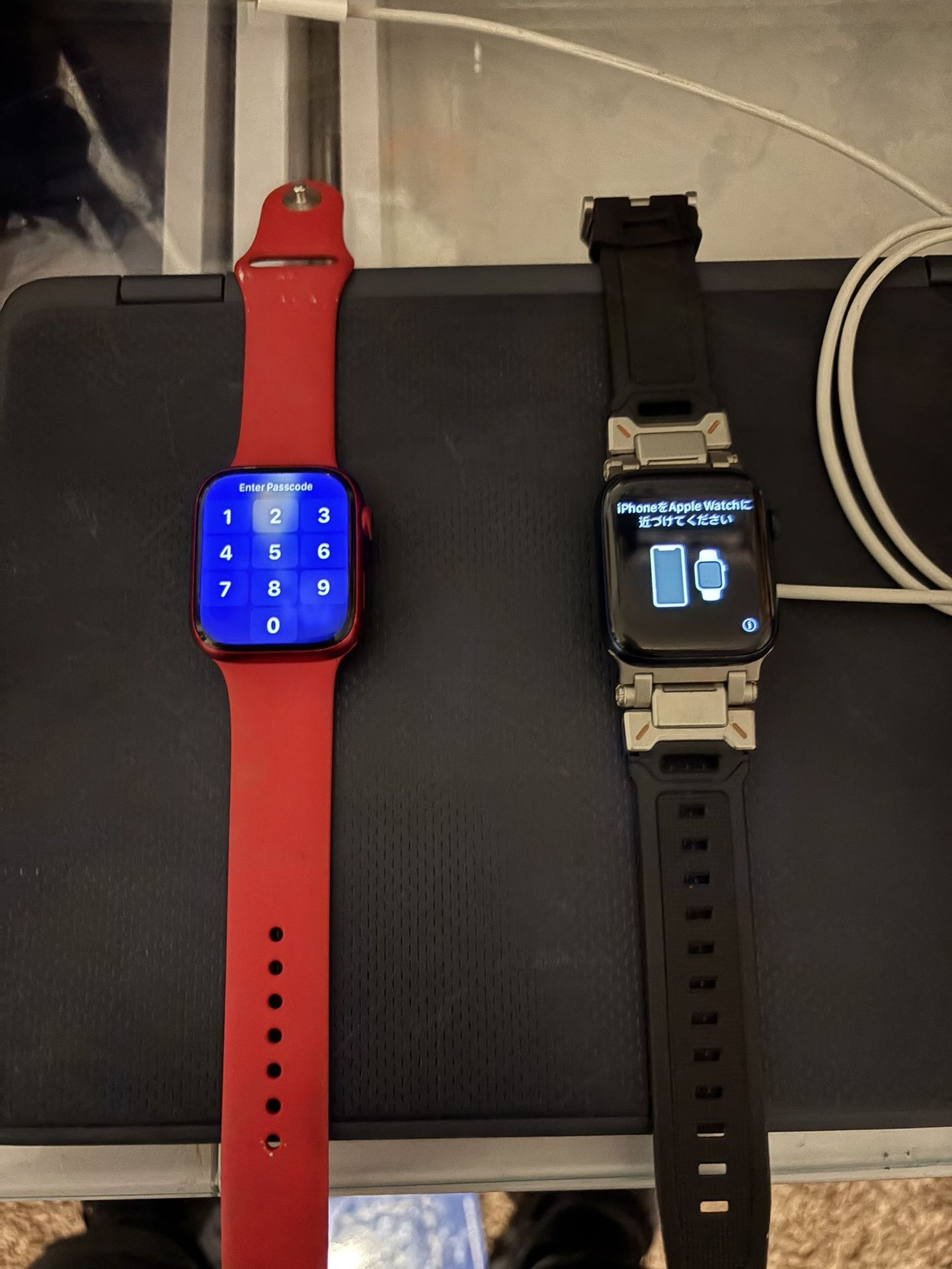 Red I watch 7 Series And Black I Watch 6 Series