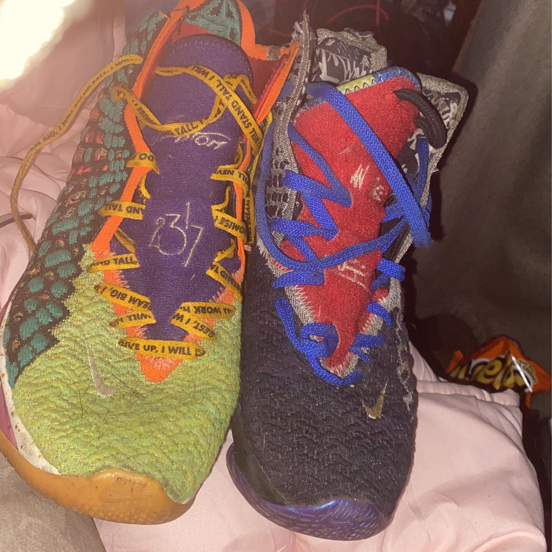 Nike Lebron 17 XVII WTW "What The" Men’s Size 9.5 Shoes Multi-Color CV8079-900