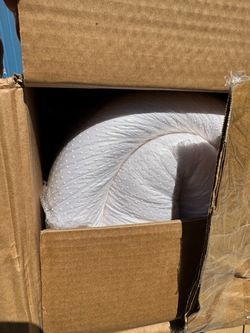 Flexible White Ducting Hose Coiled in Box