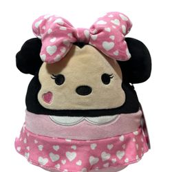 Squishmallow Minnie Mouse Disney Jazzwares Plush Valentines Hearts 8" Soft Plush