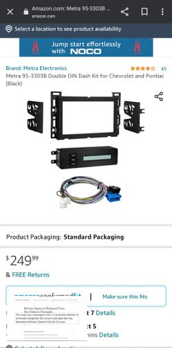 Metra 95-3303B Double DIN Dash Kit for Chevrolet and Pontiac (Black)