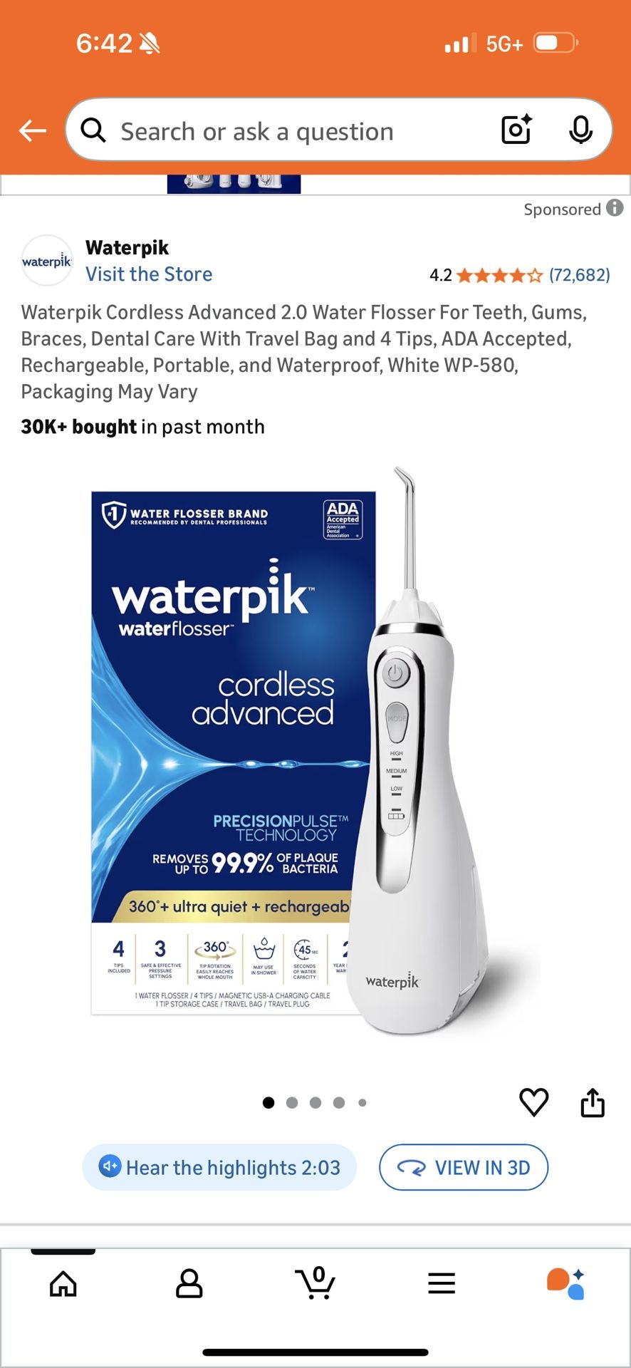 Waterpik Water Flosser BRAND NEW!!!