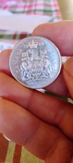 Canadian Silver Quarter And Half Dollar