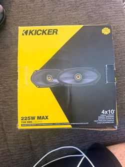 Brand new Kicker CSC410 4x10” coaxial speaker