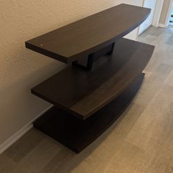 3 shelf entertainment center table