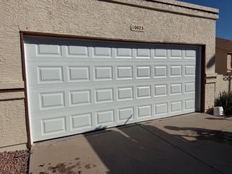 16x7 garage doors! Complete install with all new hardware, springs etc