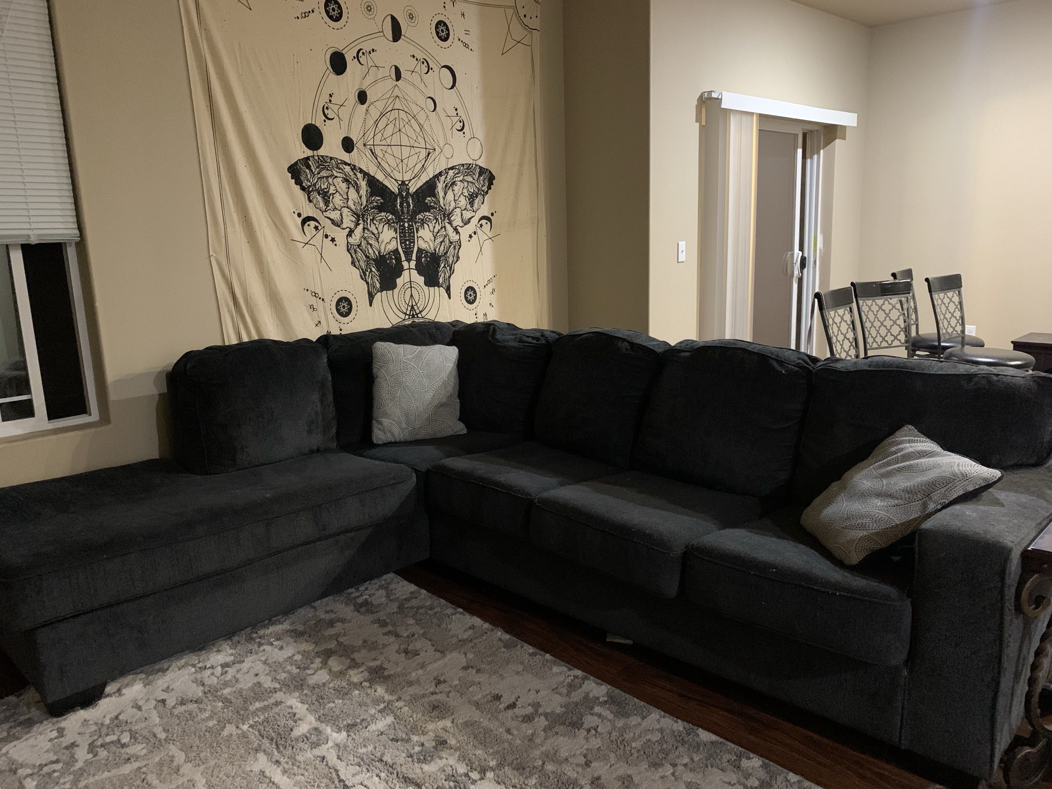Ashley Furniture Sectional Couch with Pillows