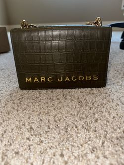 MARC JACOBS Crocodile Nylon Spanish Moss Crossbody Bag
