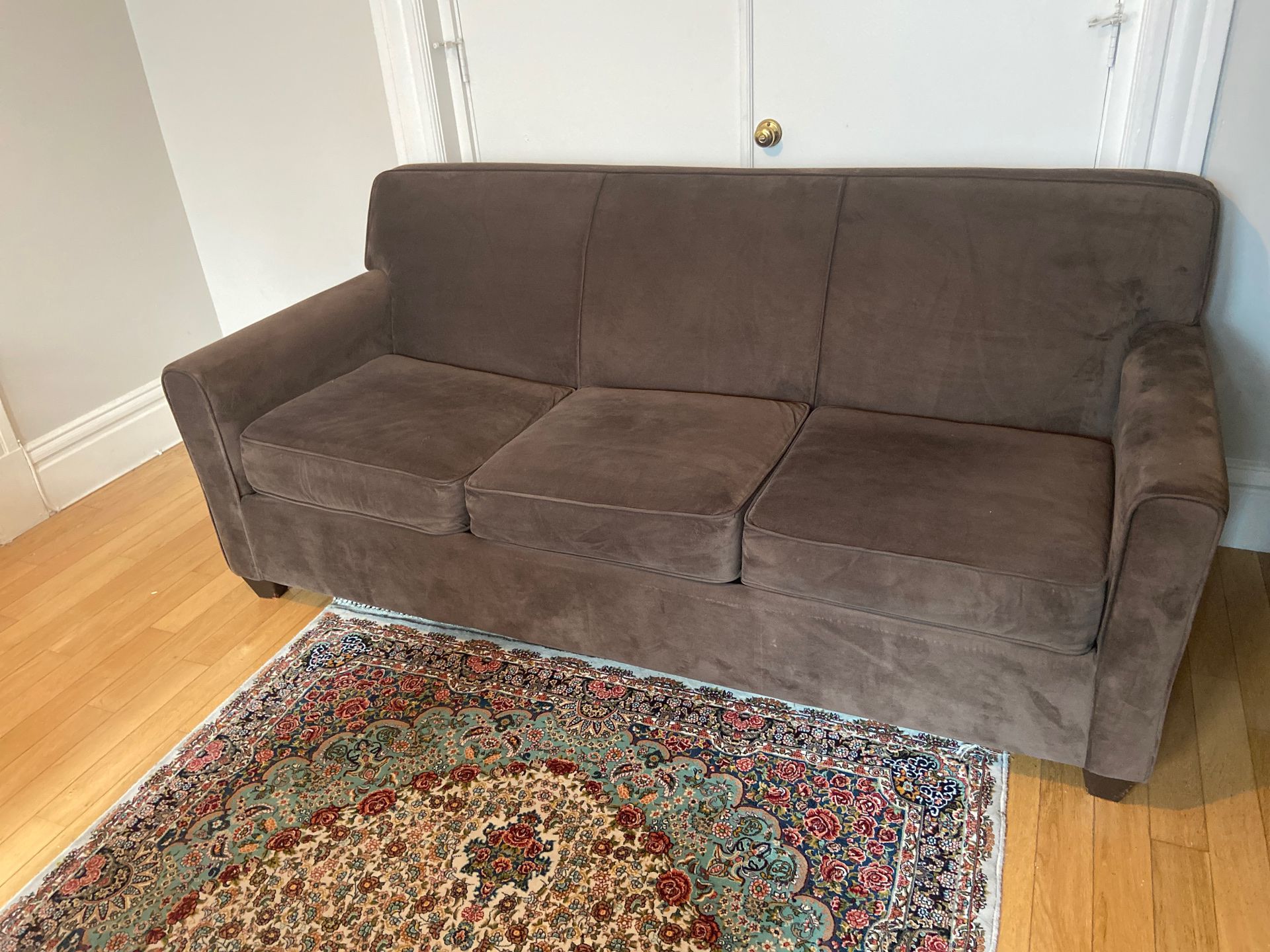 NAME YOUR PRICE: Like new plush brown sofa/couch