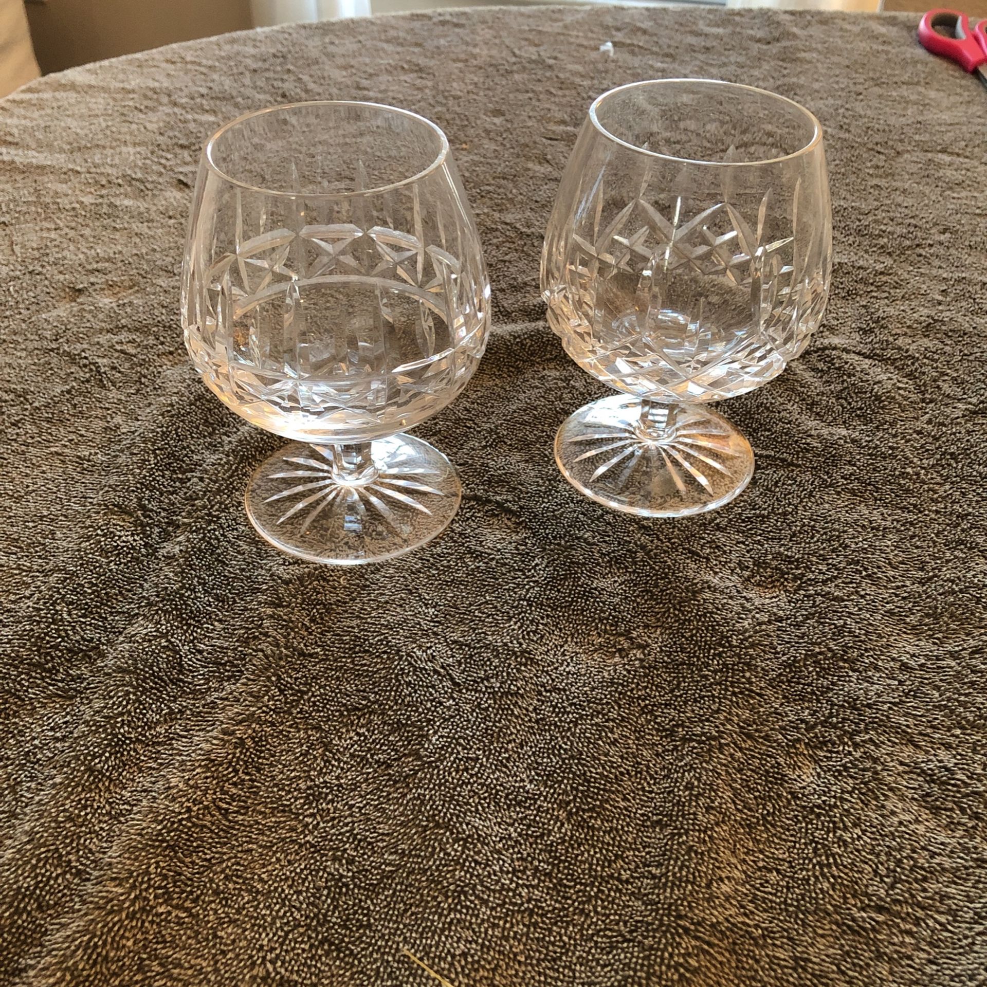 Antique Waterford Crystal Brandy Glasses