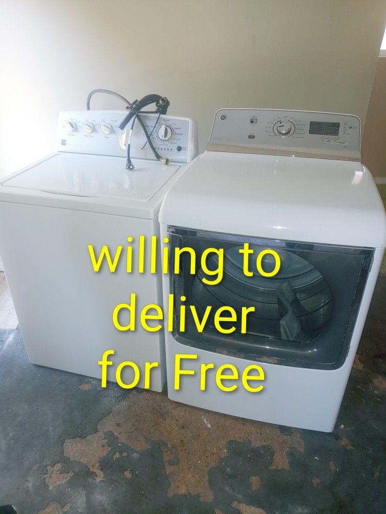 Kenmore He Washer And GE Electric Dryer Set