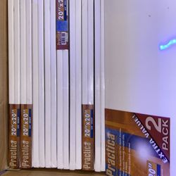  16 Stretched Canvases 