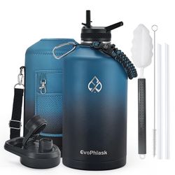 Brand New EvoPhlask 1 Gallon Double Insulated Water Bottle Set