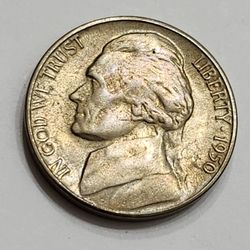 1950-D Jefferson Nickel Coin - Key Date Coin