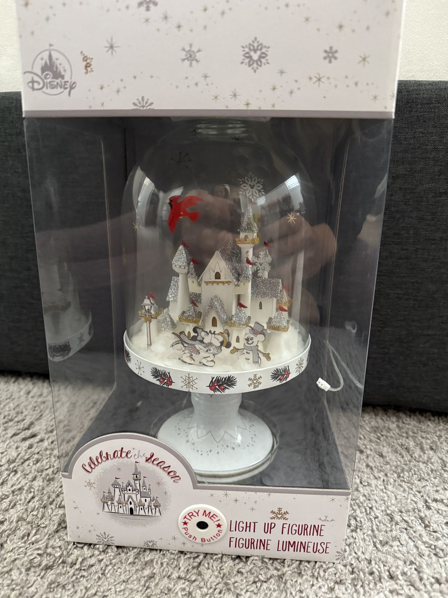 Disney Mickey and Minnie Festive Light-Up Figurine