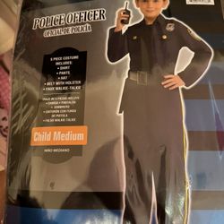 Police Officer Costume Child Medium 