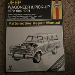 Haynes Jeep Wagoneer And Pickup 1(contact info removed) Repair Manual 