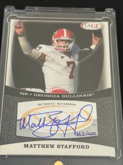 Matthew Stafford auto rookie