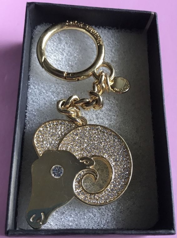 Michael Kors Aries Zodiac Keychain