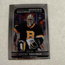 Jeremy Swayman 2021-2022 O-Pee-Chee Platinum Marquee Rookies 205