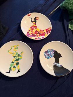Hand-painted plates