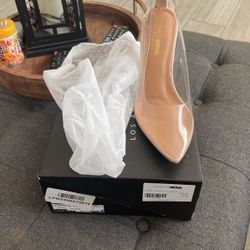 Fashion nova Clear Heels (New)
