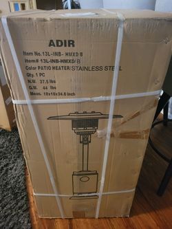Brand new Stainless steel outdoor patio heater (8ft) $140 obo.