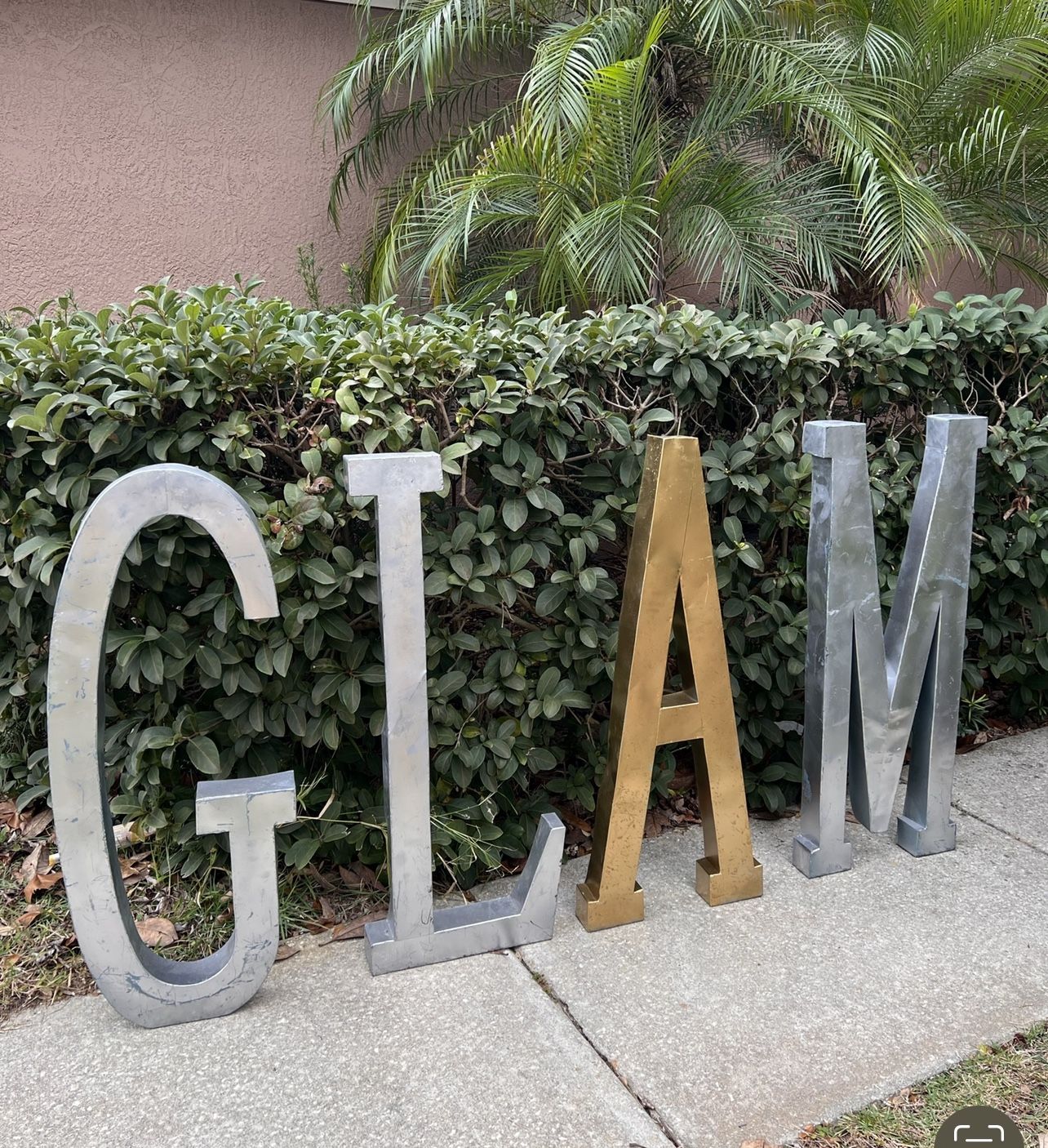 Large Metal Letters