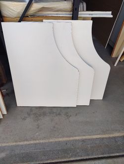 White Laminated 3/4" Thick Wood 