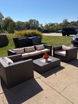 Patio sectional furniture