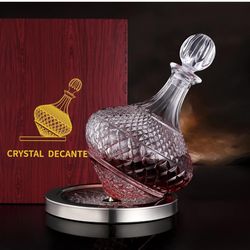 360 Spinning Red Wine Decanter with stopper 