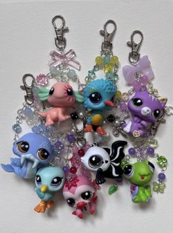 Littlest Pet shop keychains 