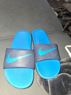 Blue and black nile kids Kawa sandal