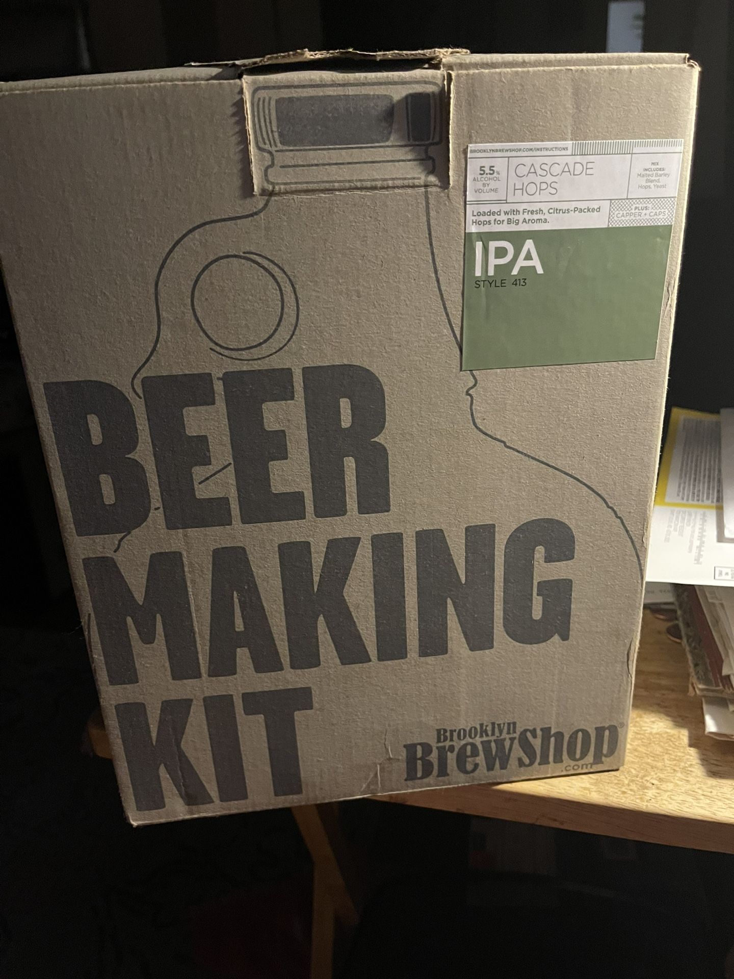 Brooklyn brew shop IPA beer making kit “new”