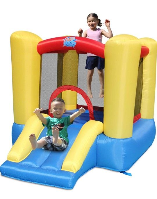 ACTION AIR Bounce House, Toddler Inflatable Bounce House with Blower for Indoor/Outdoor