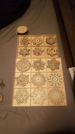 Hand made Christmas Ornaments/Coasters!