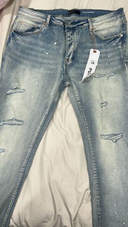 purple jeans