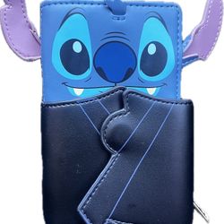 Loungefly Disney Vampire Stitch Bowtie Wallet