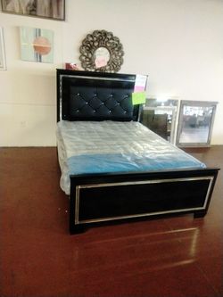 Cosmo Deluxe Queen Size Bed With LED Lights Normally $1,599