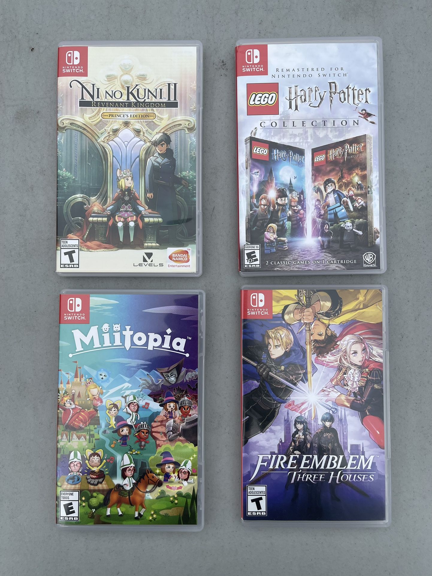 Nintendo Switch Games - LEGO Harry Potter, Nino Kuni II, Fire Emblem, Miitopia