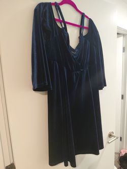 Torrid sz 1 velvet dress