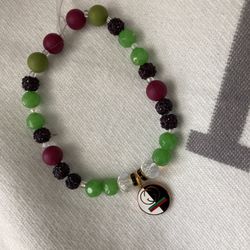 Green And Red Designer Tag Dog Cat Necklace 