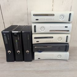 Broken Lot Of 8 Xbox 360 Consoles Only