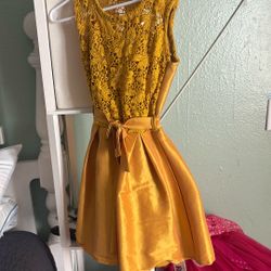 A Pretty Dress From México Mustard Color Two Jean Jackets 