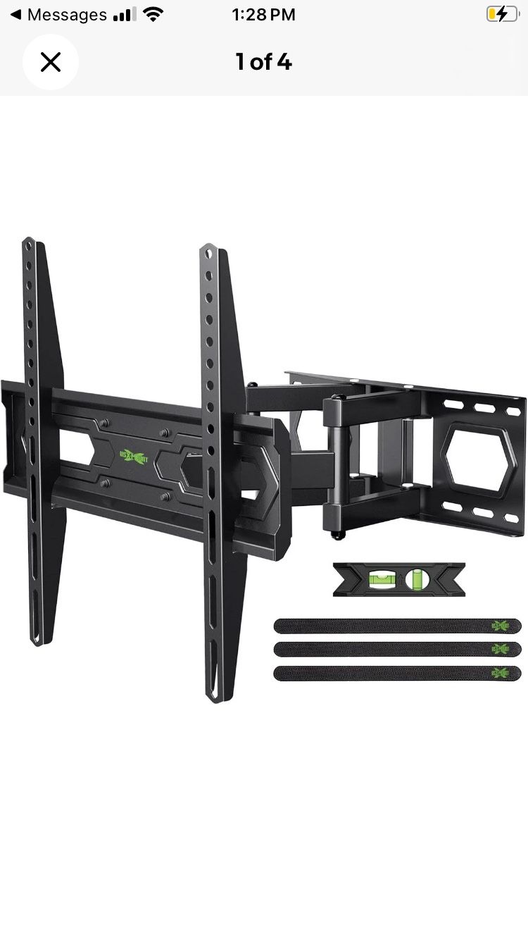 USX MOUNT TV Wall Mount for 32-65 inch Flat Screen/LED/4K TVs up to 110lbs, F...