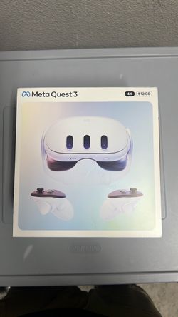 Brand new Meta Quest 3, never opened and still factory sealed.  ✅ Brand new ✅ Factory sealed ✅ Never used ✅ Great for VR gaming, fitness, movies, and 