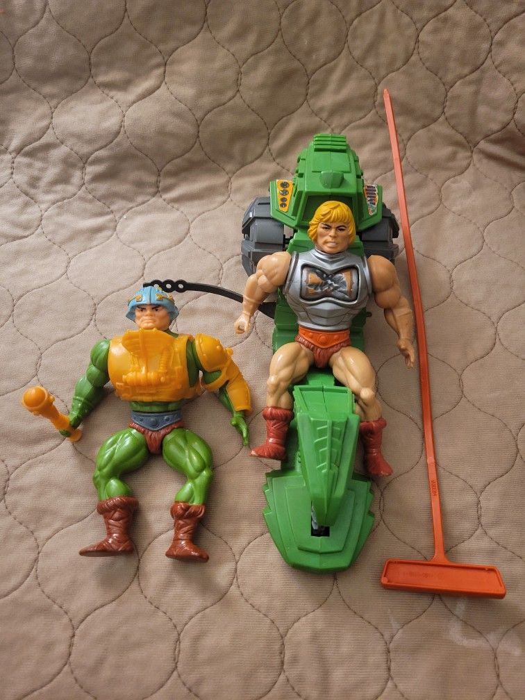 MASTERS OF THE UNIVERSE ROAD RIPPER AND HE-MAN