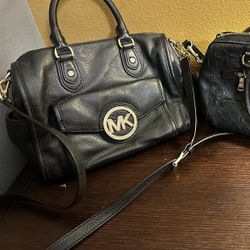 Black Leather Purse