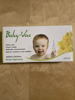 BABY VAC NASAL ASPIRATOR Medically for Newborn Toddler Children Kids NIP NIB