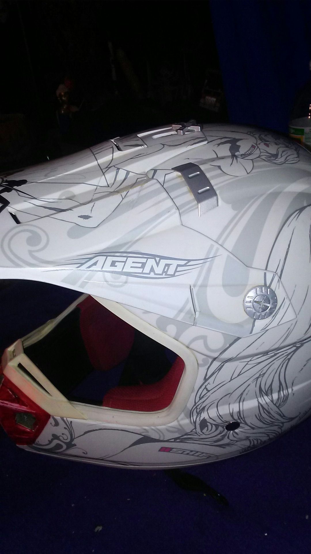 Shift ZZZ White Hi Life Agent Helmet